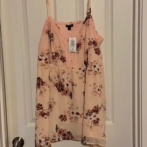 Torrid pink chiffon babydoll top